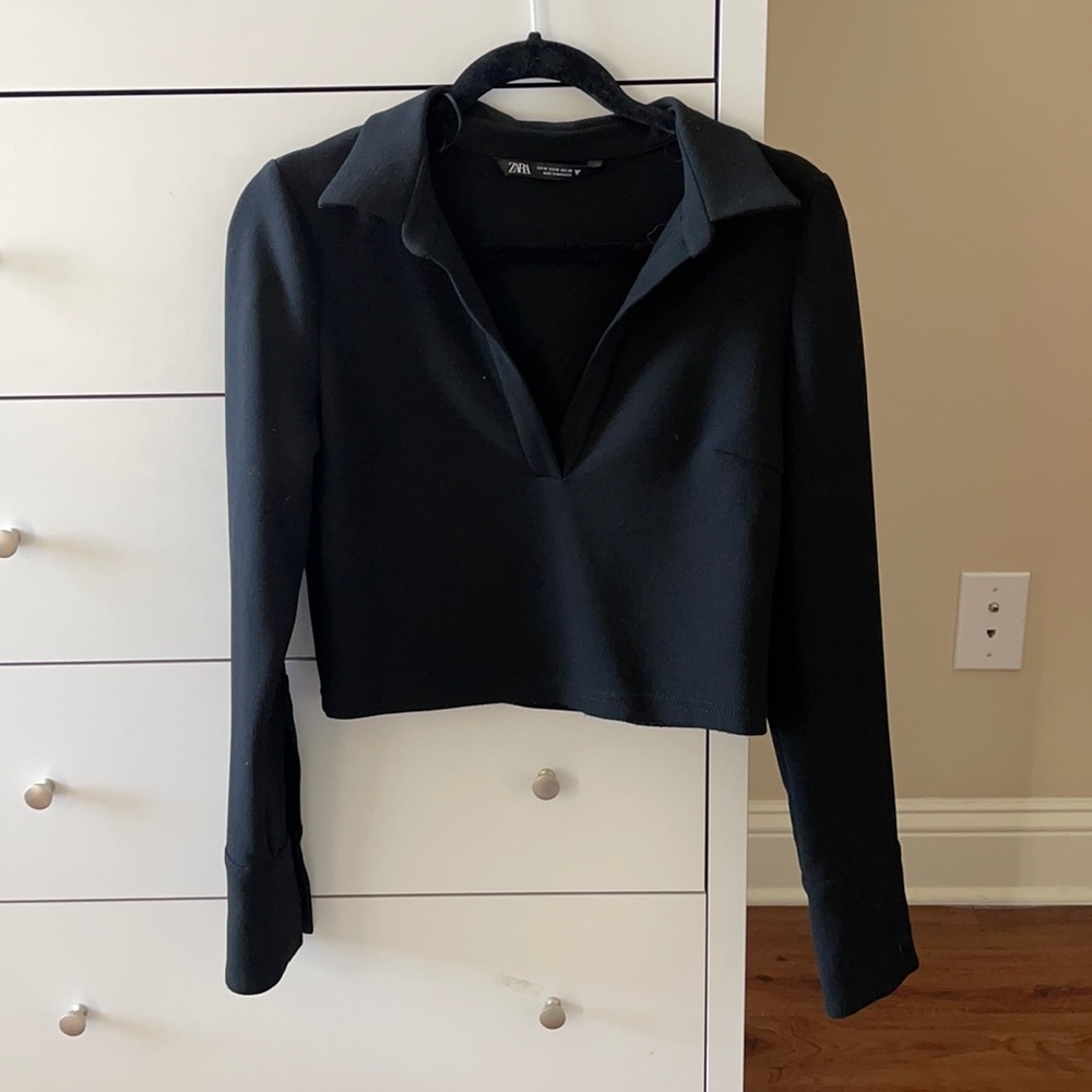 Zara Collared Top